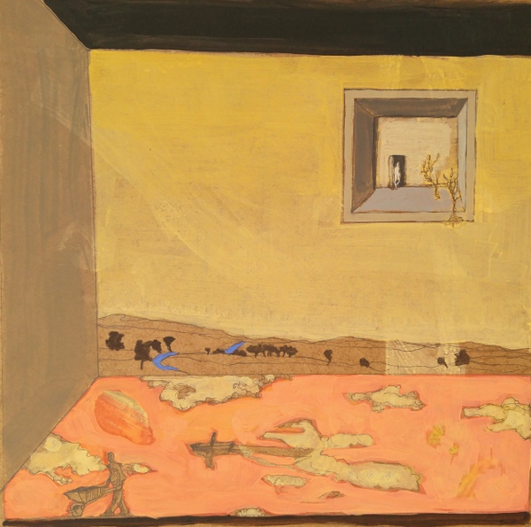 horizon - 30x30 - tempera